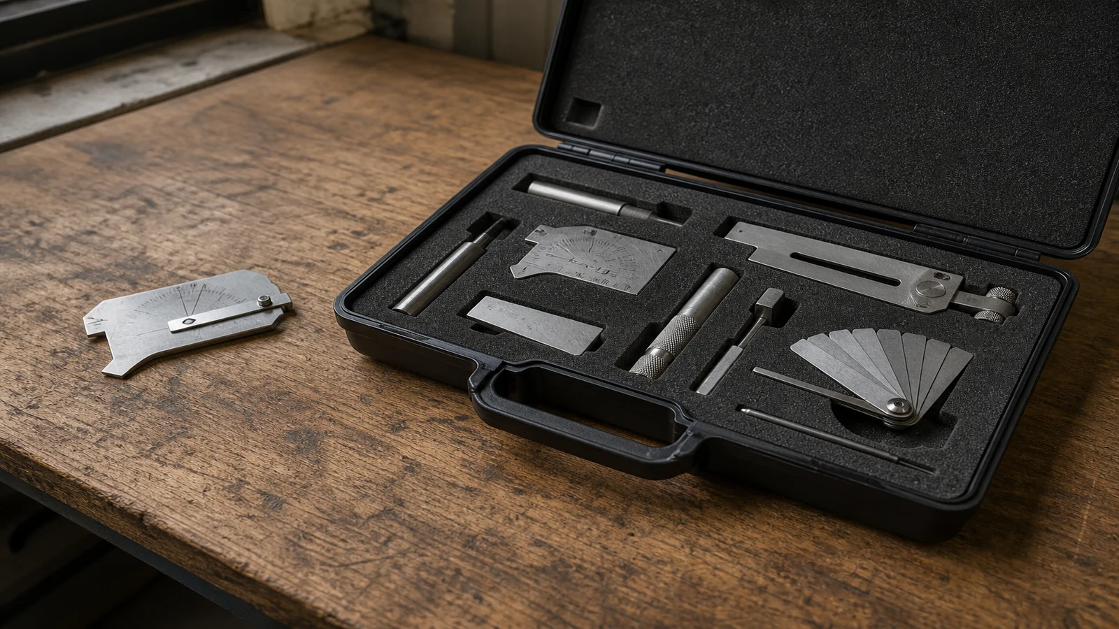 UK weld inspection gauge context for search: 16 piece vs smaller weld gauge kit UK